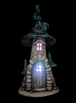 Arched Stone Doorway Fairy House Light.
