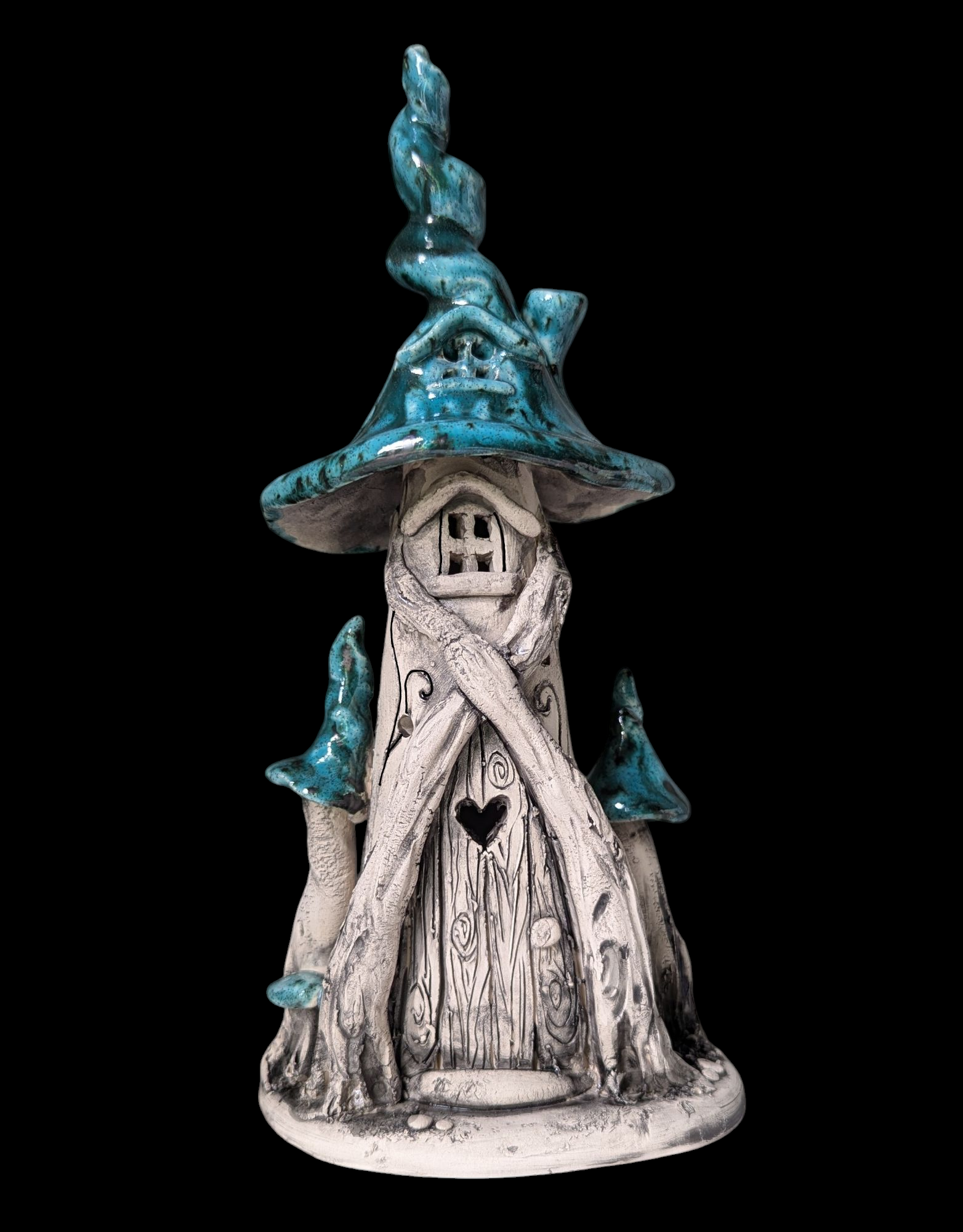 Medium Wood Cross Doorway Fairy house light